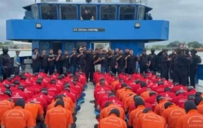 130 Napi Asal Riau dan Jambi Dipindahkan ke Nusakambangan