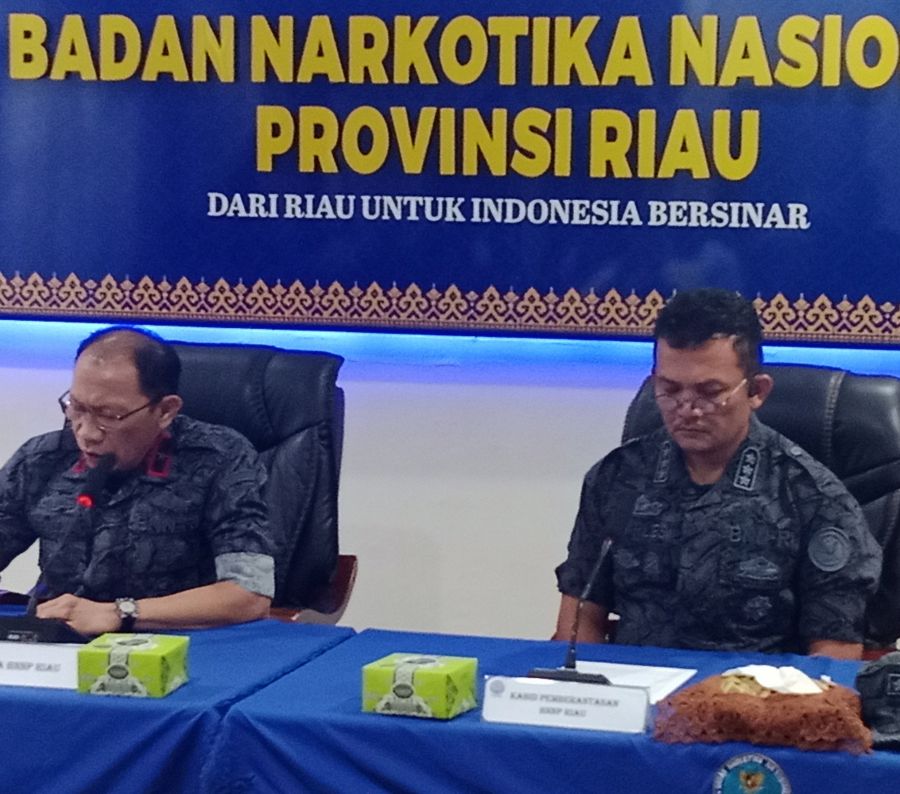 2023 BNN Riau, Tuntaskan 41 Kasus Narkotika Dengan 38 Orang Tersangka