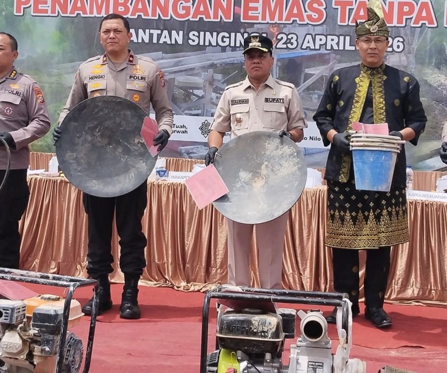 29 Kasus PETI di Kuansing Berhasil Diuangkap Polda Riau dengan 54 Tersangka