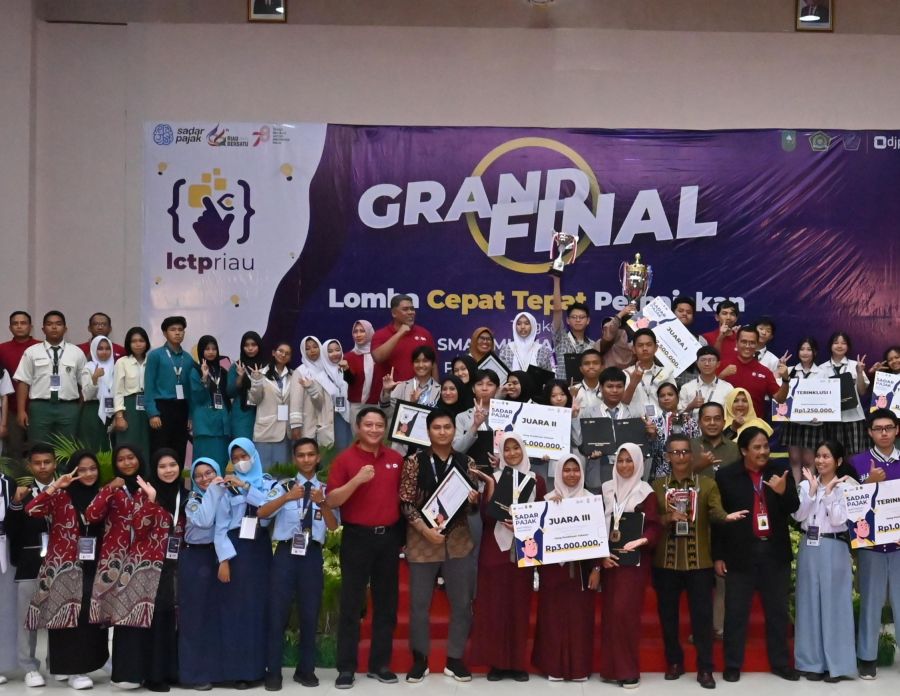 Ada 24 Sekolah Terbaik Riau Bertemu di Lomba Cepat Tepat Perpajakan Riau 2023