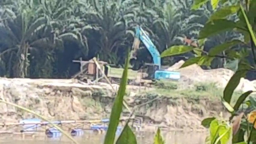 Aksi Warga Tak Digubris, Tambang Diduga Ilegal di Kualu Masih Beroperasi