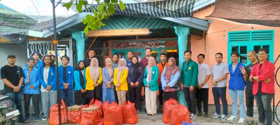 Aliansi Mahasiswa Riau Luncurkan Inisiatif Baksos Sembako Untuk Panti Asuhan di Pekanbaru