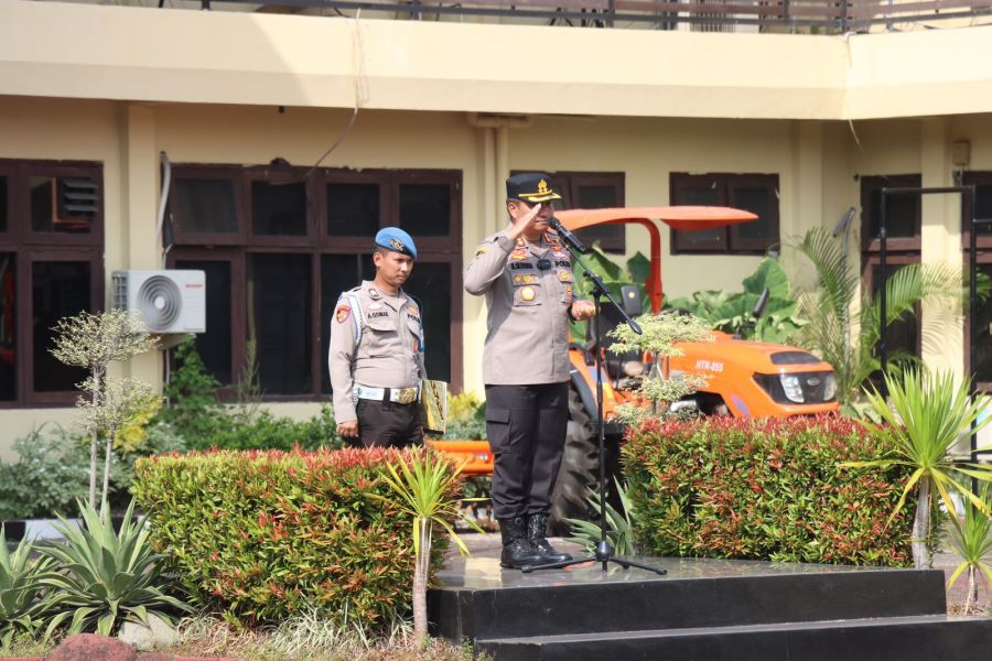 Apel Jam Pimpinan Polres Cilegon, Kapolres Tekankan Optimalisasi Penanganan Kasus dan Pembenahan