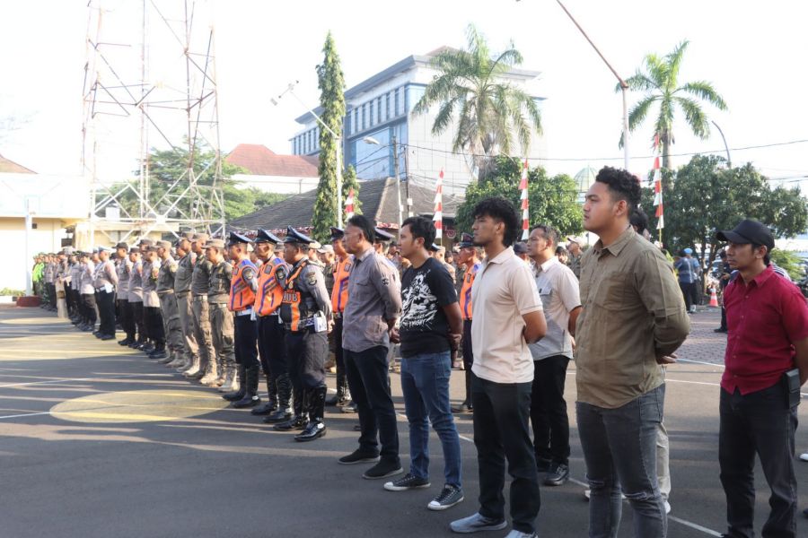 Apel Kesiapan Pengamanan Keberangkatan Massa Buruh Kota Cilegon ke KP3B Serang