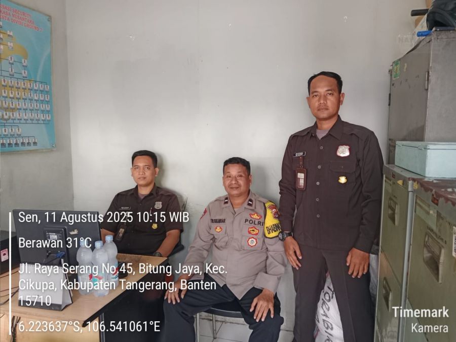 Bhabinkamtibmas Desa Bitung Jaya Sambang ke PT Torabika Eka Semesta