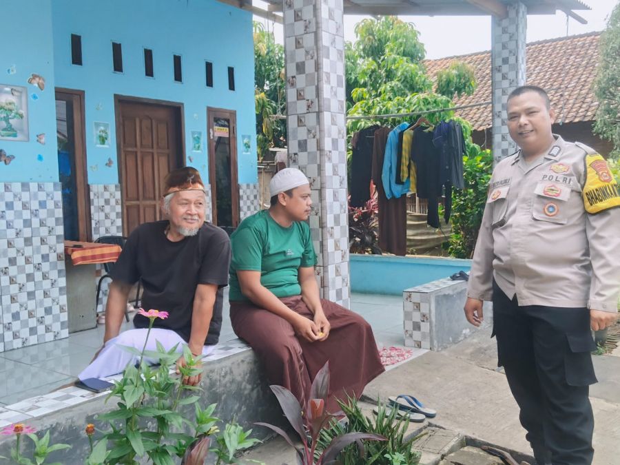 Bhabinkamtibmas Desa Bojong Laksanakan Sambang Warga, Ajak Jaga Kamtibmas Kondusif