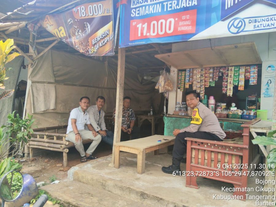 Bhabinkamtibmas Desa Bojong Sambang Warung, Wujudkan Kedekatan Polri dengan Warga