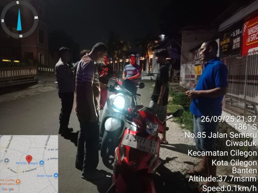 Bhabinkamtibmas Polsek Cilegon Sambang Dialogis Bersama Komunitas Motor