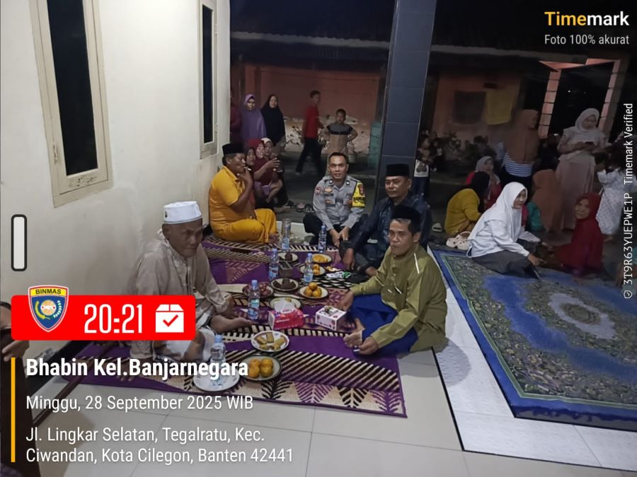 Bhabinkamtibmas Polsek Ciwandan Amankan Pemilihan Ketua RT di Lingkungan Warga