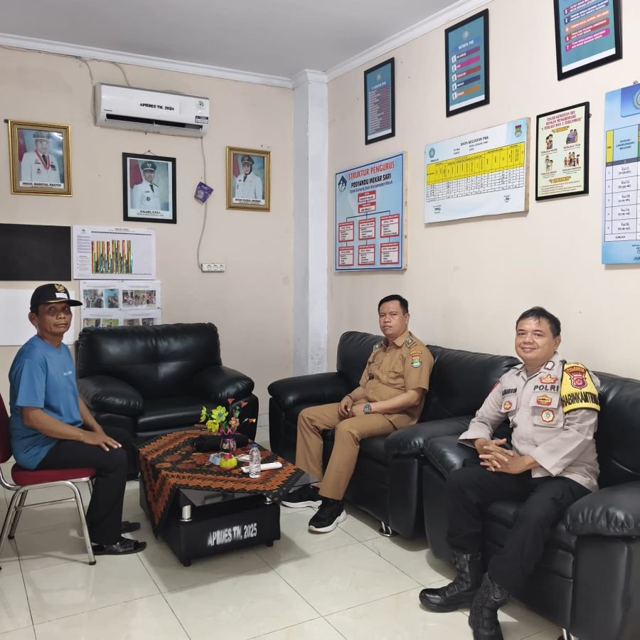 Bhabinkamtibmas Polsek Mauk Laksanakan Sambang di Desa Gunung Sari, Dukung Program Ketahanan Pangan