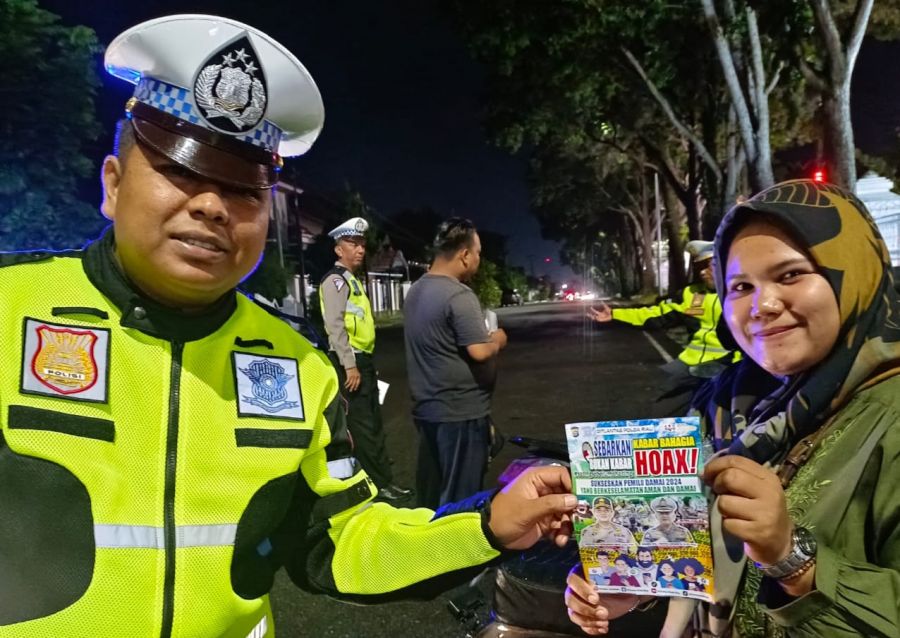 Cara Jitu Kasat PJR Ditlantas Polda Riau dan Club Motor di Pekanbaru Sukseska Pemilu 2024
