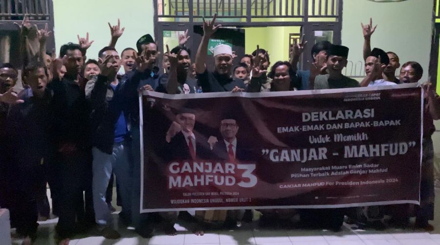 Deklarasi Forum Pemilih Solid Muara Enim Dukung Pasangan Calon Ganjar-Mahfud MD