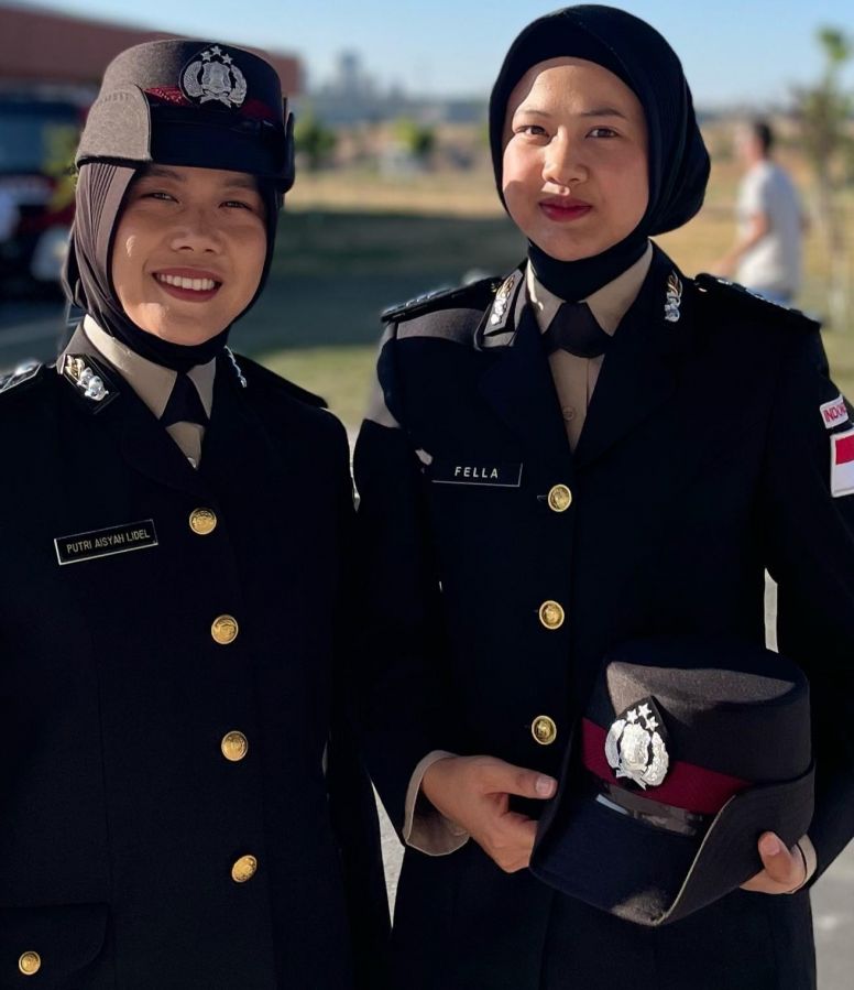 Dilantik Presiden Erdogan, 2 Bintara Polda Riau Lulus Pendidikan Kepolisian Internasional Turkiye