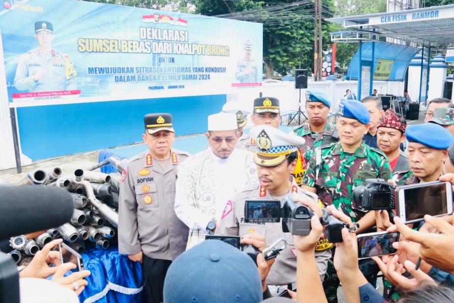 Gelar Deklarasi Bersama, Dirlantas Kombes Pratama : Untuk Sumsel Bebas dari Knalpot Brong