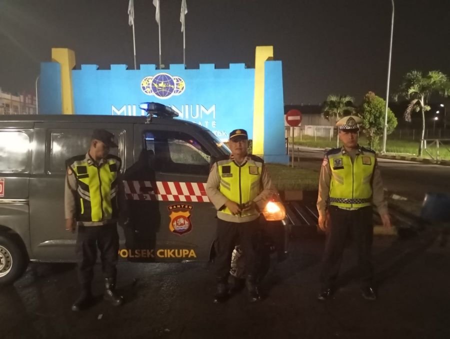 IPTU Rusandi Pimpin Patroli KRYD, Polsek Cikupa Antisipasi Gangguan Kamtibmas Malam Hari
