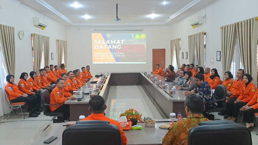 Jalin Operasi SAR yang Baik, KJRI Johor Bahru Malaysia Kunjungi Basarnas Pekanbaru