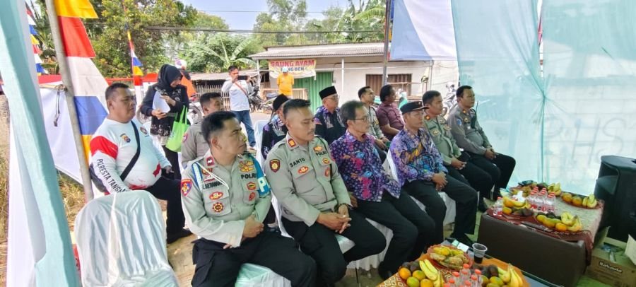 Jembatan Merah Putih Pasir Jaya Diresmikan Presiden RI, Polsek Cikupa Kawal Momentum Peningkatan