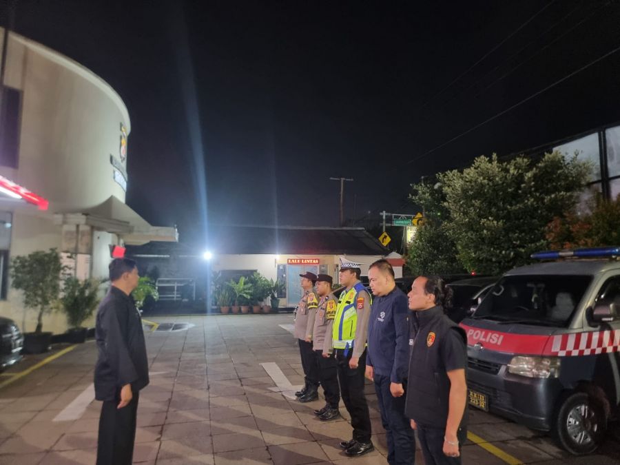 Kanit Reskrim Polsek Cikupa Pimpin Apel Ops Cipkon Malam