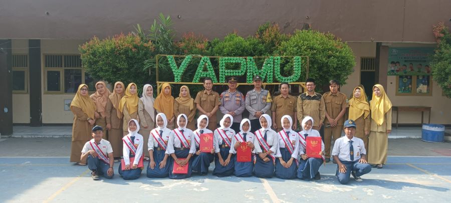 Kanit Samapta dan Bhabinkamtibmas Polsek Ciwandan Sambangi Sekolah, Berikan Penyuluhan Kenakalan