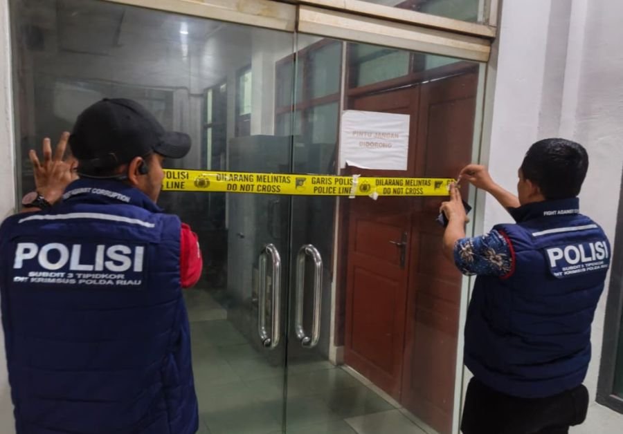 Kantor Dinas PUPR Rohil, Digeledah Polda Riau Perkara Dugaan Korupsi