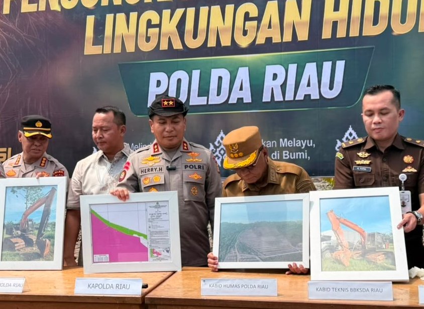 Kapolda Riau Tinjau Langsung Perusakan Mangrove 118 Hektare di Rohil
