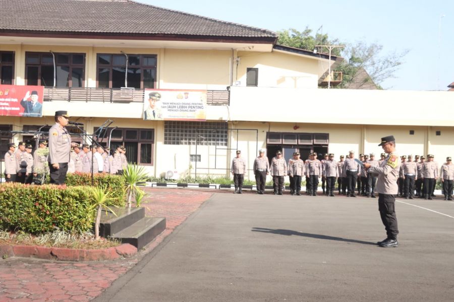 Kapolres Cilegon Pimpin Apel Siaga 1 Antisipasi Unjuk Rasa