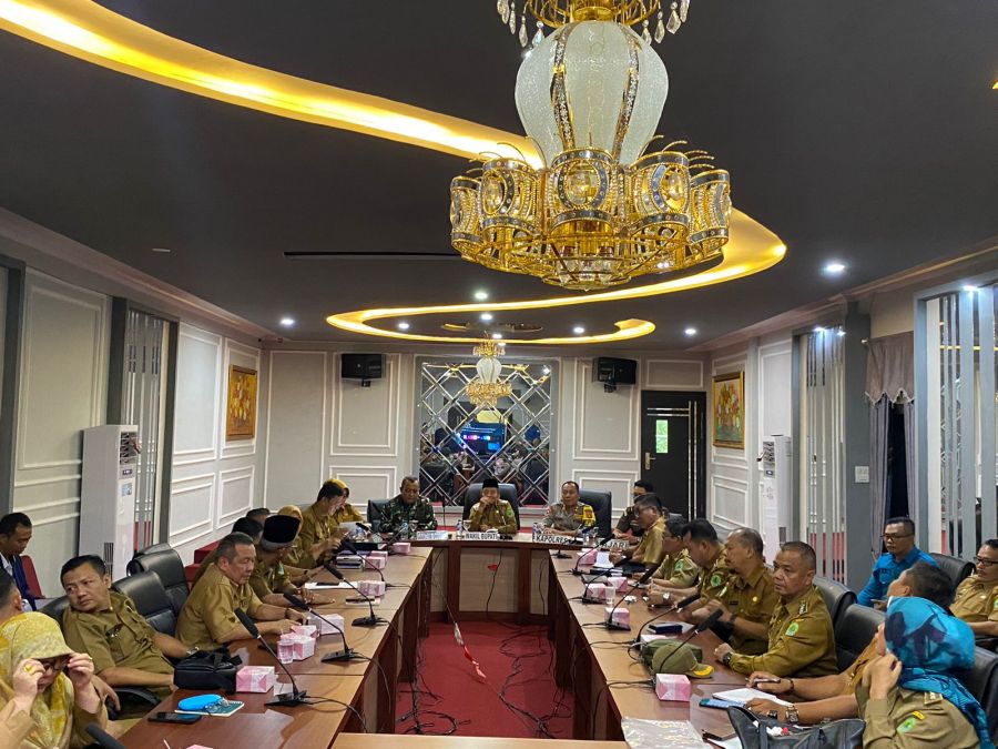 Kapolres PALI Hadiri Rapat Tim Pemantauan, Pelaporan dan Evaluasi Perkembangan Politik