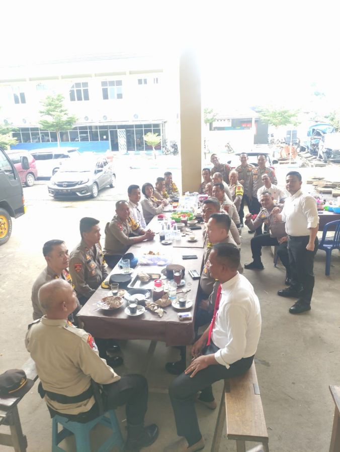 Kapolres PALI, Wakapolres dan Jajaran PJU Gelar Cofee Morning