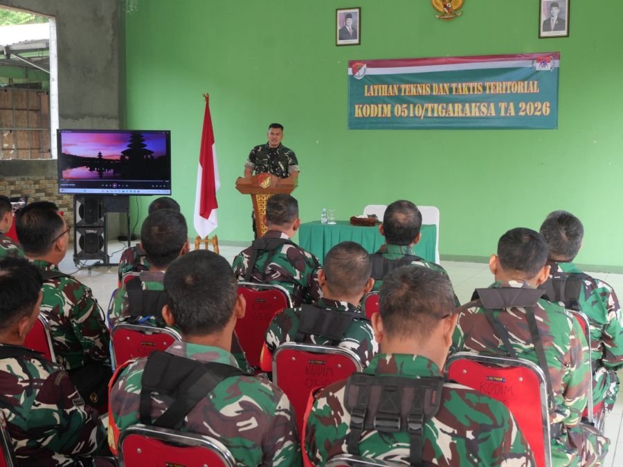 Kasdim 0510/Tigaraksa Buka Latihan Teknis Dan Taktis Teritorial TA 2026