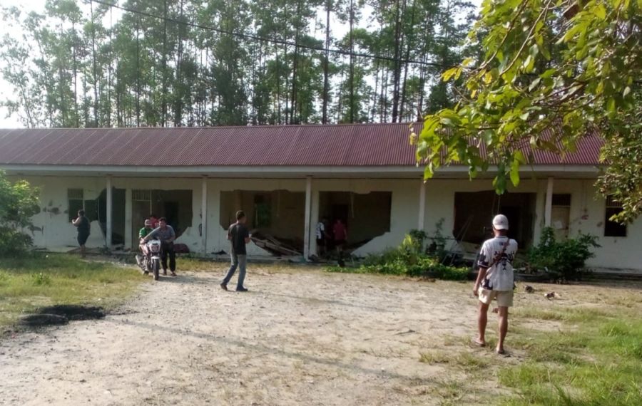 Kawanan Gajah Liar Mengamuk di Permukiman Karyawan PT Arara Abadi