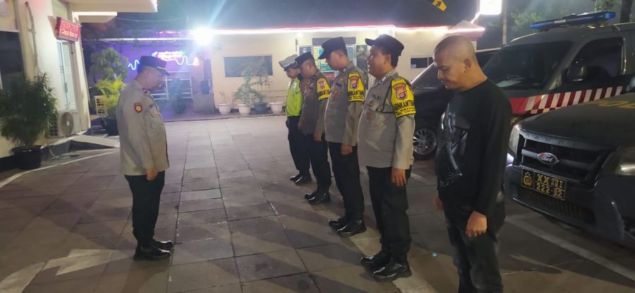 Komitmen Keamanan, Polsek Cikupa Laksanakan Apel Cipkon