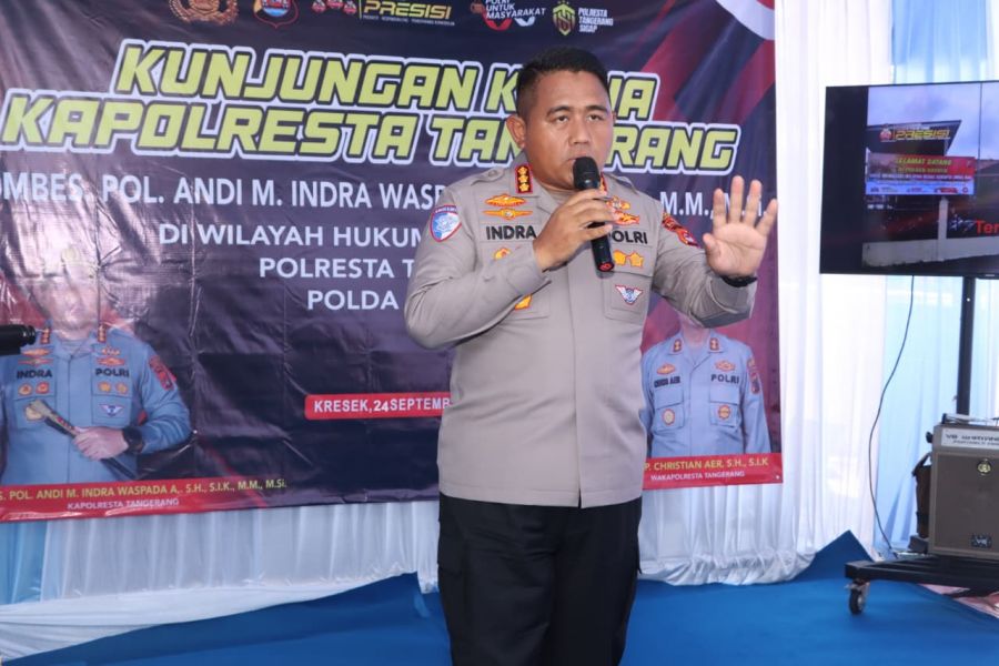 Kunjungi Polsek Kresek, Kapolresta Tangerang Ajak Jajaran Teguhkan Komitmen Layani Masyarakat