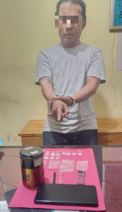 Lagi, Polsek Siak Hulu Gulung Pelaku Narkoba Jenis Sabu-sabu di Desa Pandau Jaya
