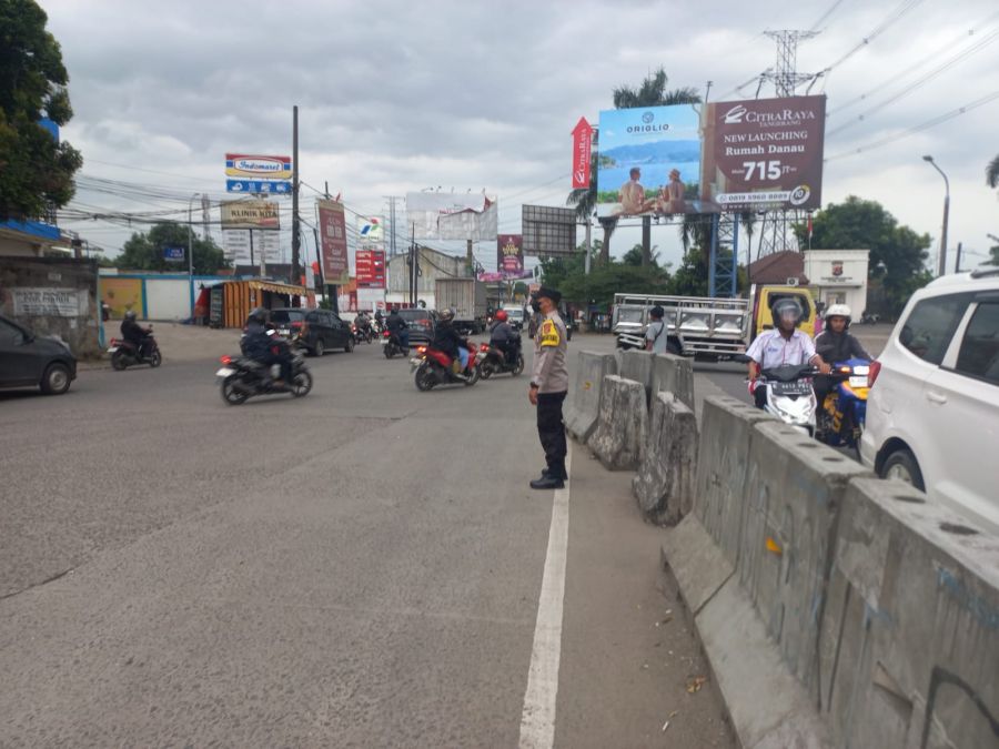 Laksanakan Strong Point Sore Hari, Antisipasi Kemacetan dan Laka Lantas