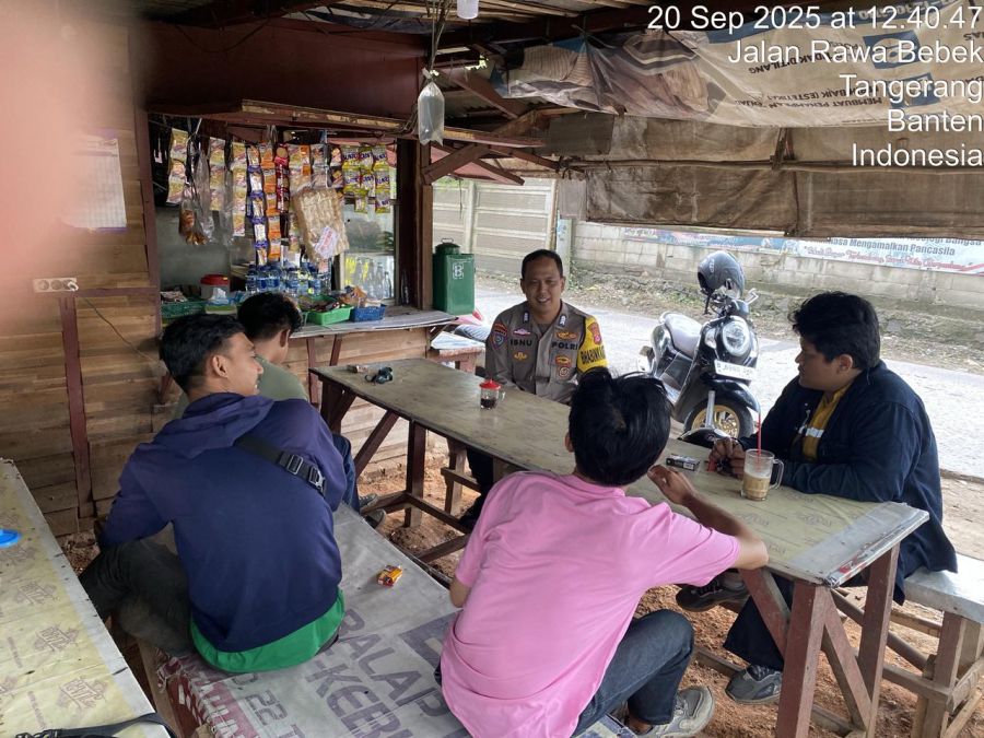 Lewat Warung Bhabinkamtibmas, Polsek Cikupa Serap Aspirasi Warga Bunder
