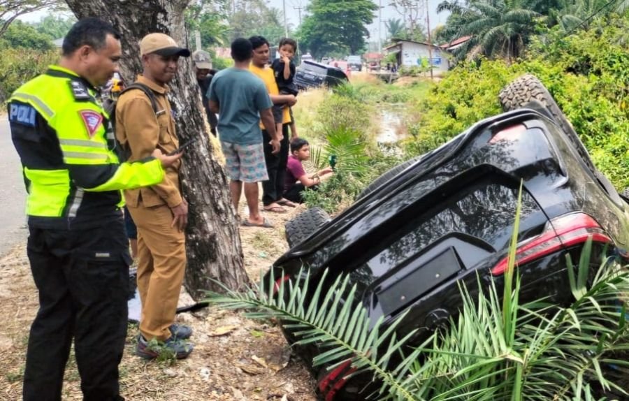 Mabuk, Sopir Innova Jadi Tersangka Usai Tabrak Fortuner di Bengkalis