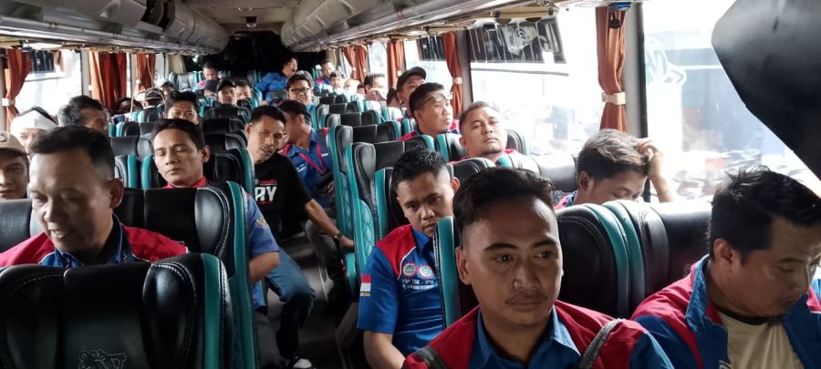 Massa KSPSI AGN Kab. Tangerang Berangkat ke Mabes Polri Jalin Sinergitas dan Dukungan Harkamtibmas