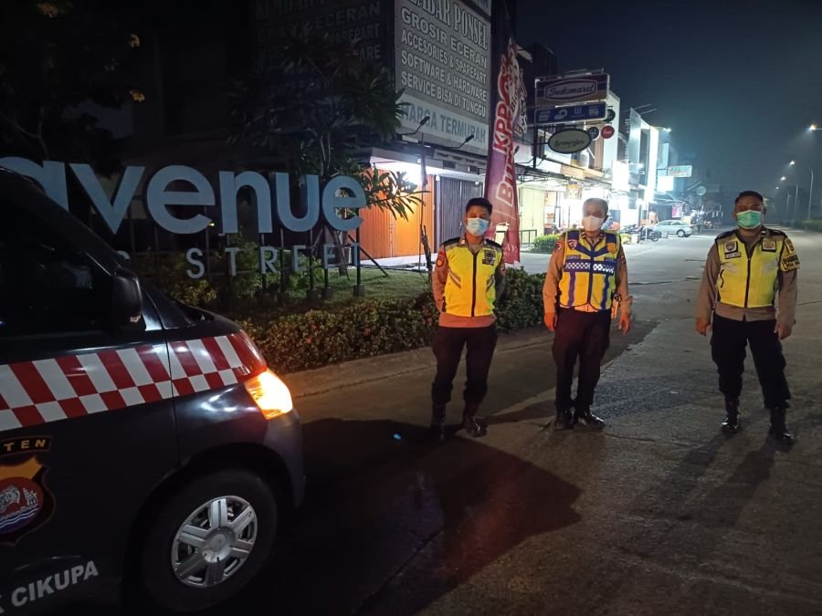 Ops Cipkon KRYD, Polsek Cikupa Patroli Malam Antisipasi Gangguan Kamtibmas