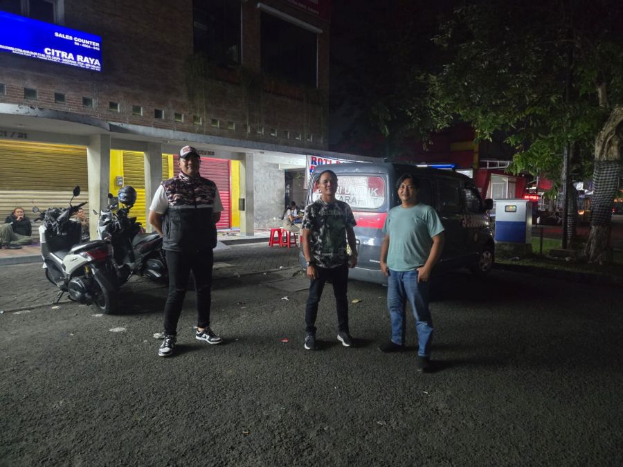 Opsnal Reskrim Polsek Cikupa Patroli Dini Hari di Citra Raya, Dipimpin Kanit Reskrim IPDA Syaiful