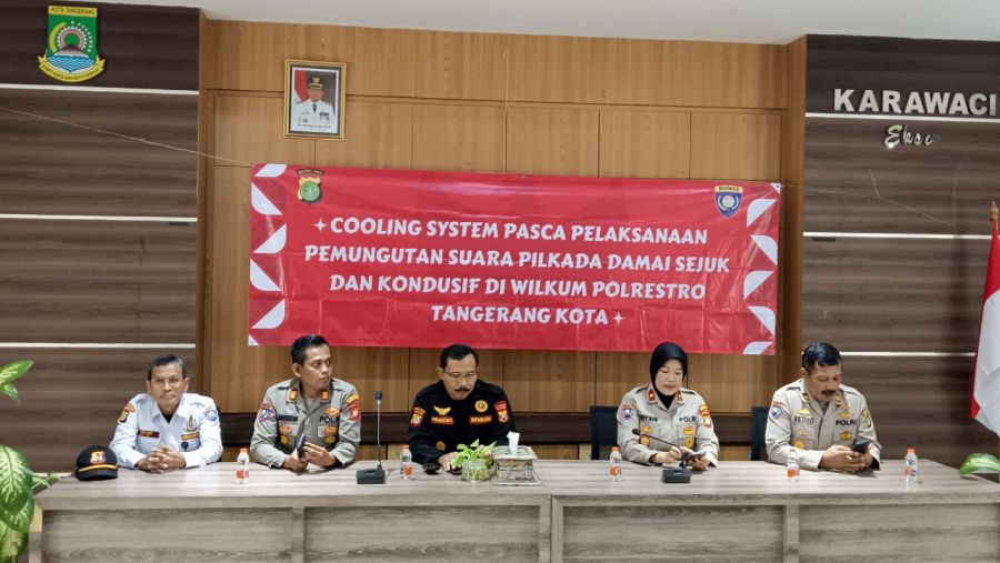 Pasca Pilkada, Polrestro Tangerang Kota dan Senkom Bersinergi Jaga Keamanan