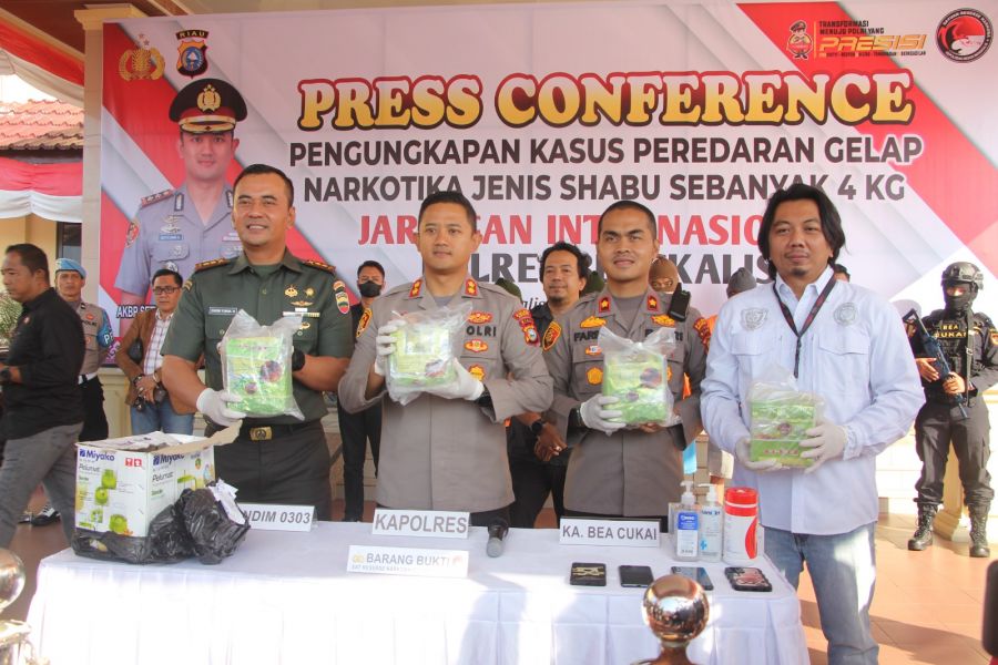 Pasutri di Bengkalis Terancam Hukuman Mati, Selundupkan 4 Kg Sabu Dari Malaysia