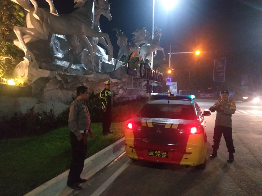 Upaya Pawas Kanit Lantas Jaga Kamtibmas, Patroli Malam Ops Cipkon di Darkum Polsek Cikupa
