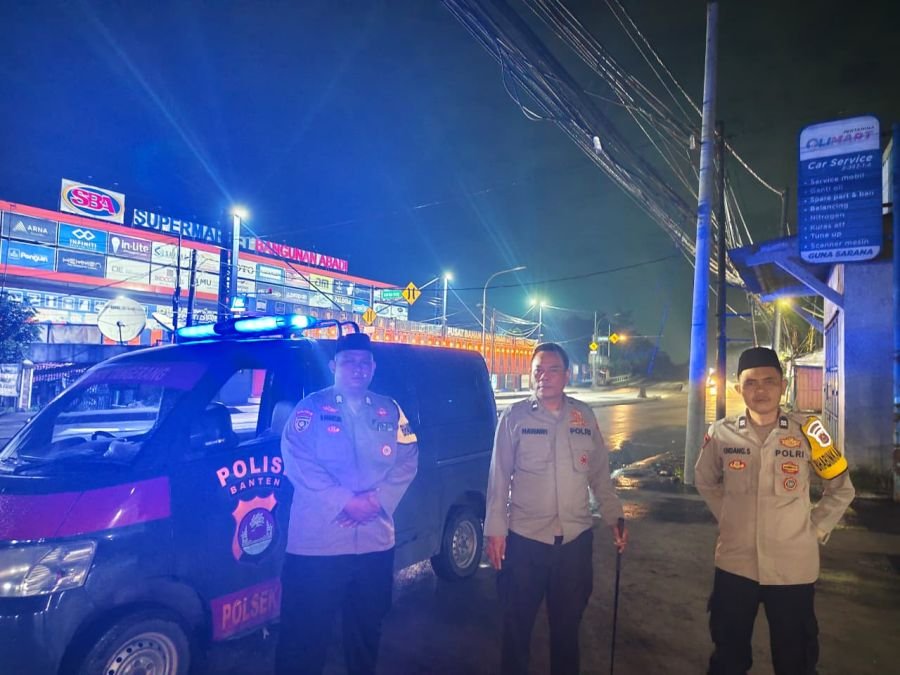 Patroli Mobile Polsek Cisoka, Upaya Cegah Kriminalitas dan Gangguan Kamtibmas Wilayah