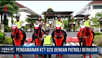 Pengamanan KTT G20 di Nusa Dua Bali, Polri Terjunkan Patroli Berkuda