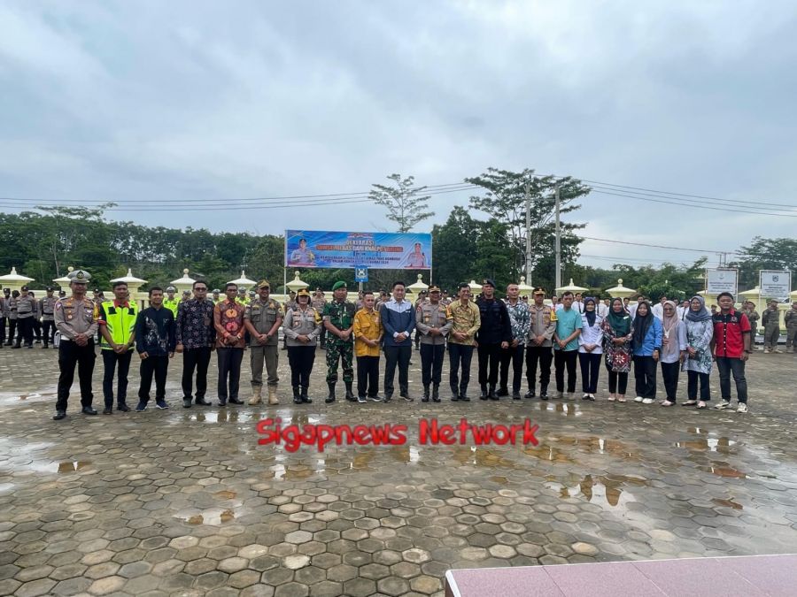 Personil Batalyon D Pelopor Satbrimob Ikuti Apel Gabungan Deklarasi Sumsel Bebas Knalpot Brong