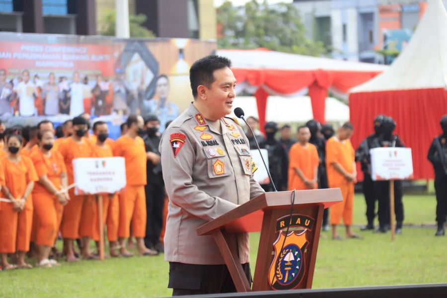 Polda Riau Gelar ‘All Out’ Upaya Tangani Bentuk Kejahatan Cipkon