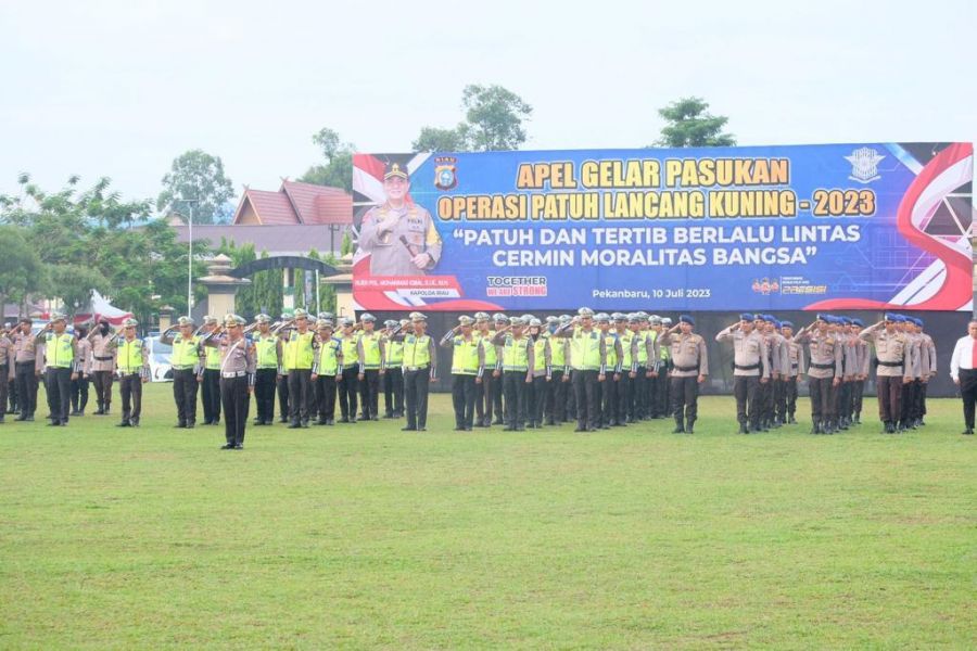 Polda Riau Resmikan Operasi Patuh Lancang Kuning 2023 Selama 14 Hari