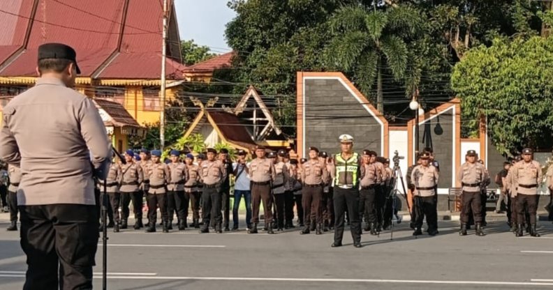 Polda Riau Terjunkan 778 Personel Amankan Malam Takbir Idul Adha di Pekanbaru