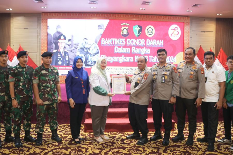 Polda Sumsel Gelar Bhakti Kesehatan Donor Darah, Peduli Kesehatan Masyarakat