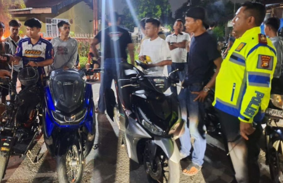 Polisi Amankan 16 Unit Sepeda Motor Dalam Razia Kamtibmas di Pekanbaru